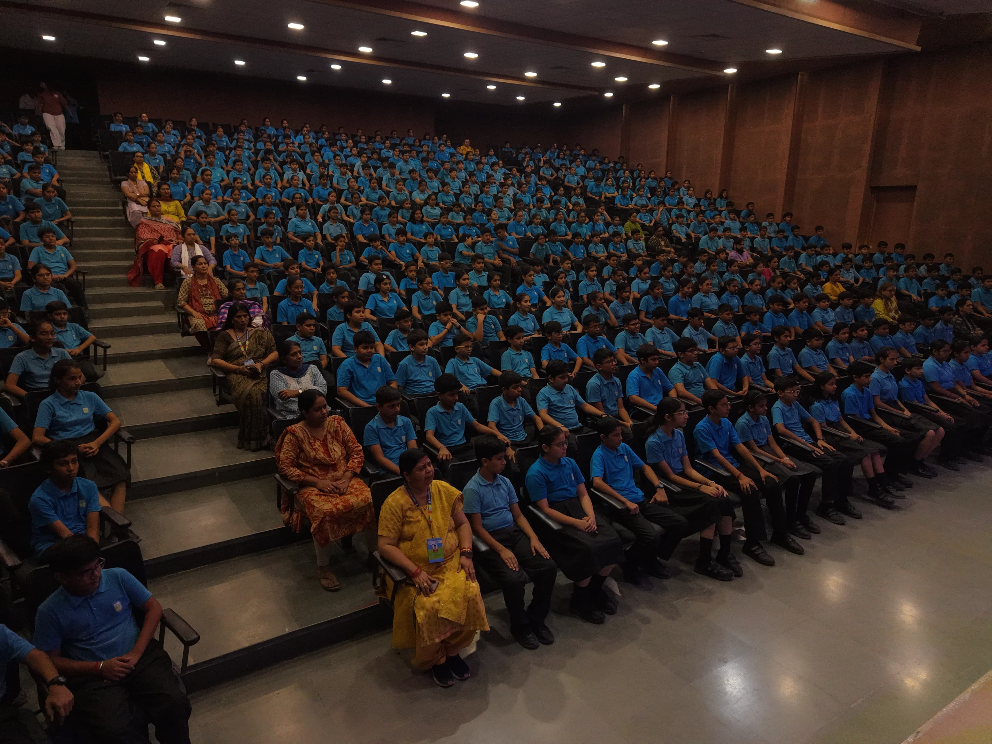 Students in the auditorium